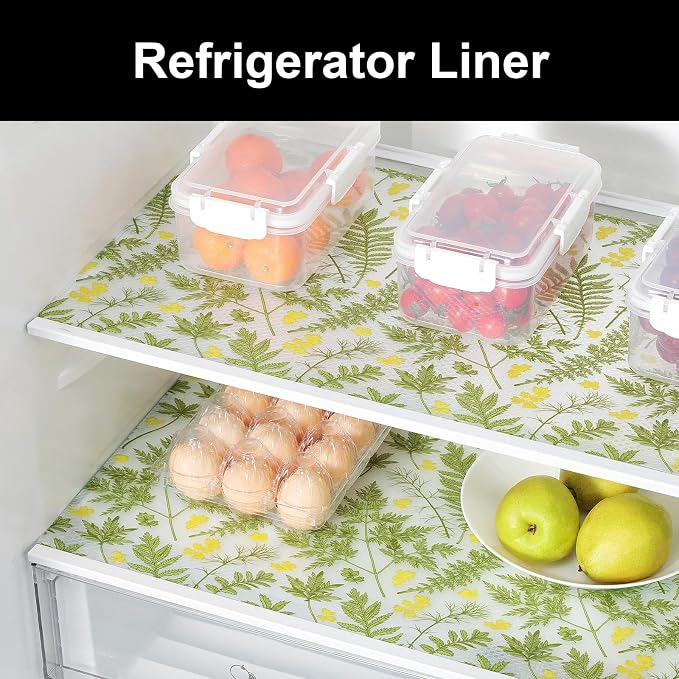 Cooyes Shelf Liner Drawer Liners, Shelf Liners for Kitchen Cabinets, Non-Adhesive Cabinet Liner, EVA Waterproof Non-Slip Refrigerator Liners for Kitchen Drawers（23.6" W x 118" L） - Image 4