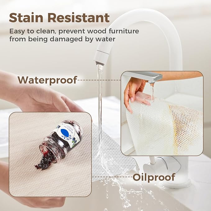 100% EVA Shelf Liner Waterproof Non Adhesive, 12" x 120", Clear - Image 5