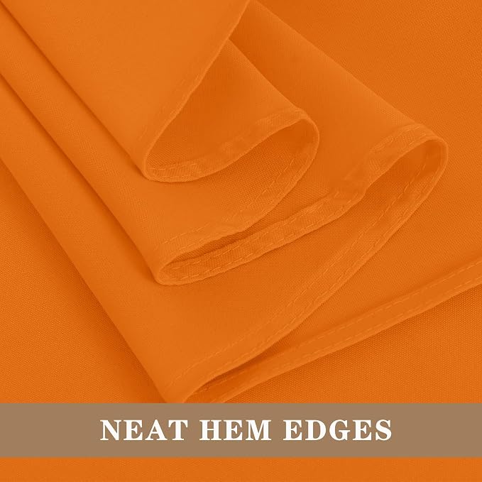 Fitable 6 Pack Orange Tablecloths 90x132 Inch for 6 Foot Rectangle Tables - Image 4