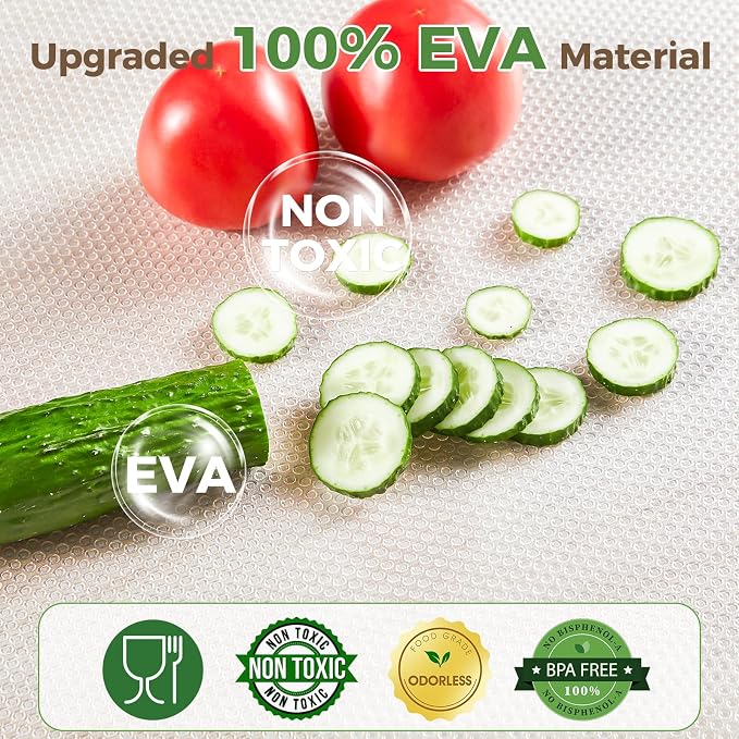 100% EVA Shelf Liner Waterproof Non Adhesive, 12" x 120", Clear - Image 3