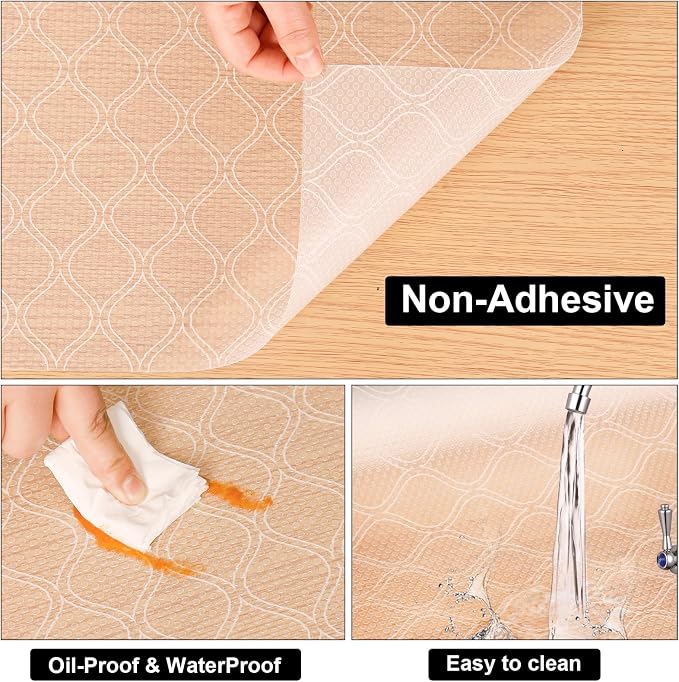 Cooyes Shelf and Drawer Liner for Kitchen Cabinets Non-Adhesive - Image 5