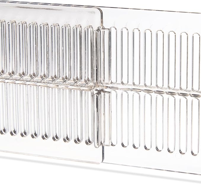 Relaxdays Drawer Divider, 8-Piece Set, Adjustable Length from 28 to 53.5 cm, Kitchen Storage, Organiser, Plastic, Clear, 8 x 28 x 2.5 cm - Image 8