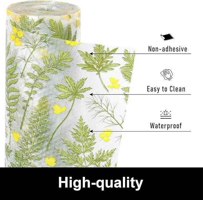 Cooyes Shelf Liners for Kitchen Cabinets Waterproof Kitchen Cupboard Mats - Image 5