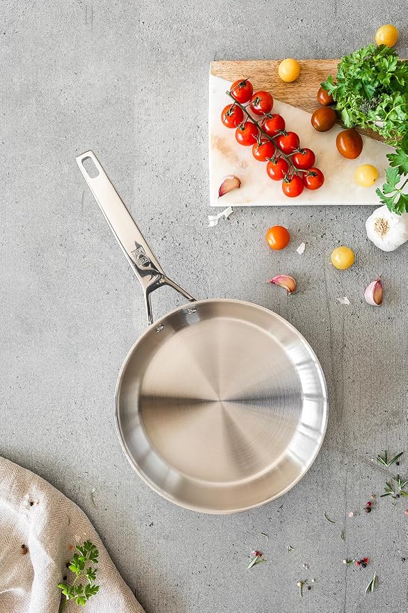 BRA COOKWARE Signature Stainless Steel Frying Pan | 8 Inches Skillet - Image 9
