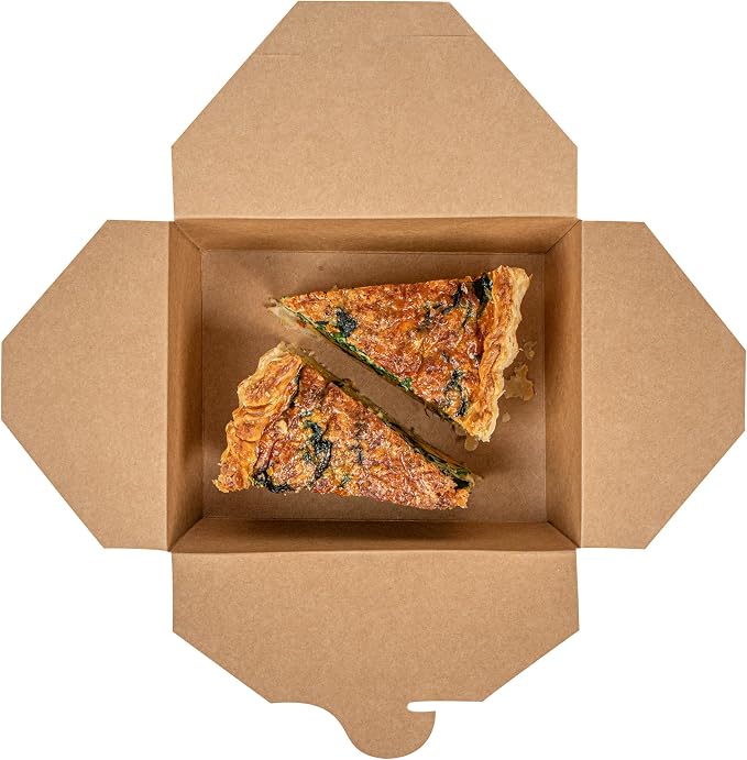 Restaurantware-Bio Tek 6.7 x 5.5 x 2.6 Inch Food Containers, 200 Durable Takeaway Boxes - Disposable, Sturdy, Frenchie Paper 45 Ounce Takeout Boxes, Rectangle, For Takeouts And Delivery, Or Picnics - Image 12