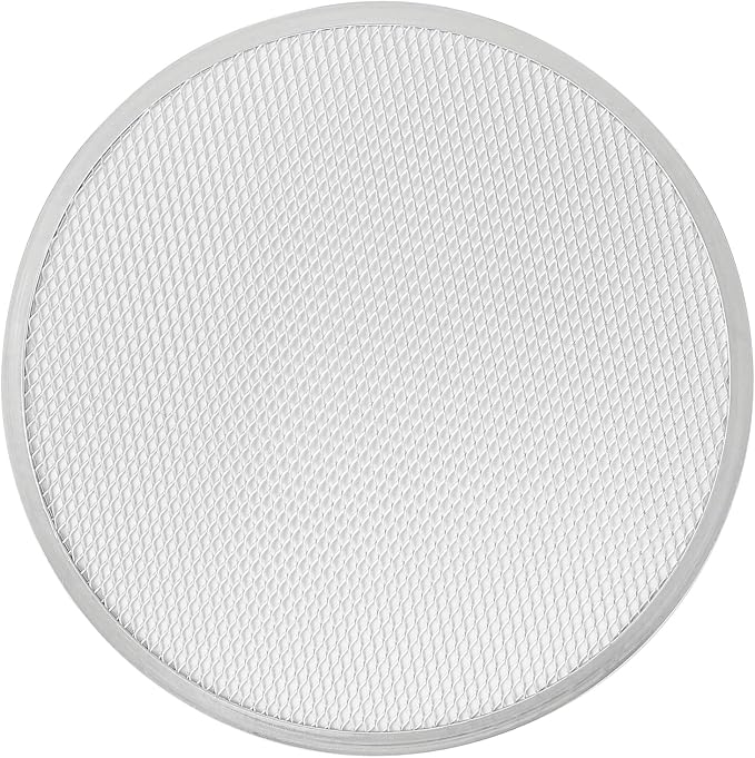 Restaurantware 14 Inch Aluminum Pizza Screen Pack of 72 Mesh Baking Tool For Crispy Crust, Lightweight Stackable Seamless Rim Rust-Resistant Baking Screen, Reusable for Pizzerias, Home Oven Use - Image 10