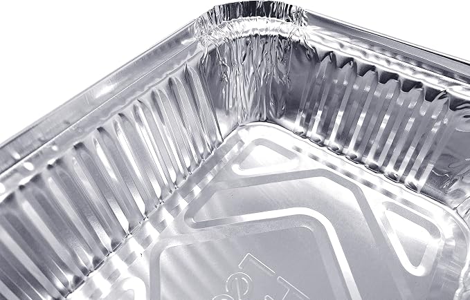 (480 Pack) Premium 2.5-LB Takeout Pans with Lids - 8.6" x 6.1" x 2" l Heavy Duty Disposable Aluminum Foil for Catering Party Meal Prep Freezer Drip Pans BBQ Potluck Holidays - Image 5