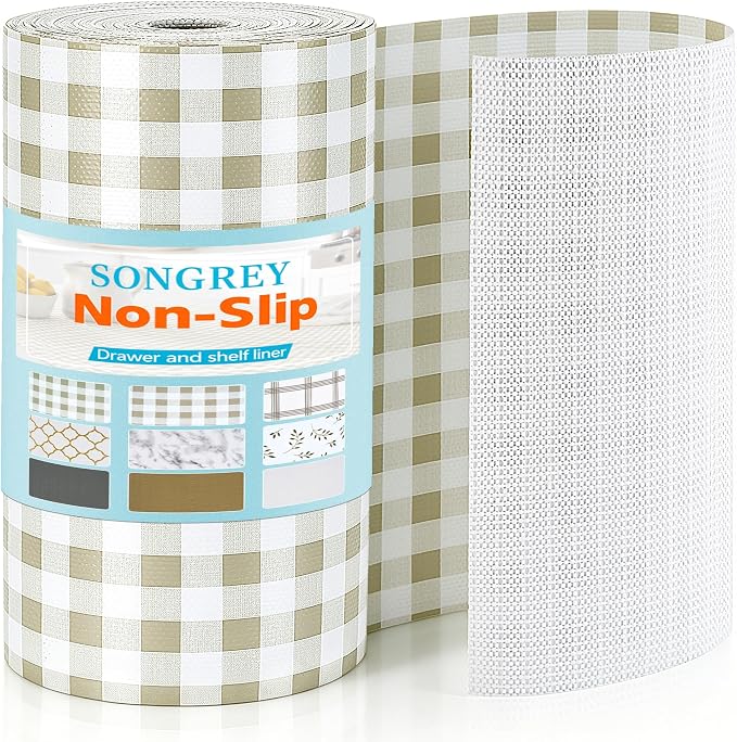 Songrey Non-Adhesive Shelf Liner & Cabinet Liner, 12" x 240" by Unknown
