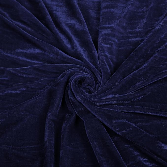 MDS® Pack of 25 | Navy Blue | Velvet Table Runner 20 x 120 Inches 10ft Long Luxurious Soft Romantic Wedding Runners for Party Reception Bridal Shower Birthday Banquets Dinner Table Decoration - Image 6
