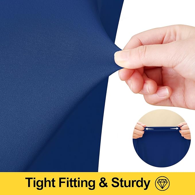 Smiry Spandex Elastic Fitted Table Cloth Skirt for 6FT Rectangle Table - Image 3