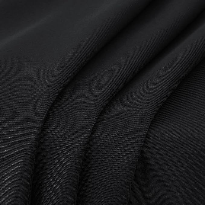 sancua 90 Inch Round Tablecloth Black, 8 Pack - Image 8