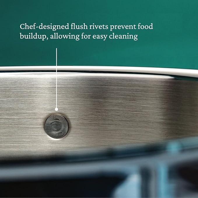 Hestan - ProBond Collection - Professional Clad Stainless Steel Sauce Pan, Induction Cooktop Compatible, 3 Quart - Image 6