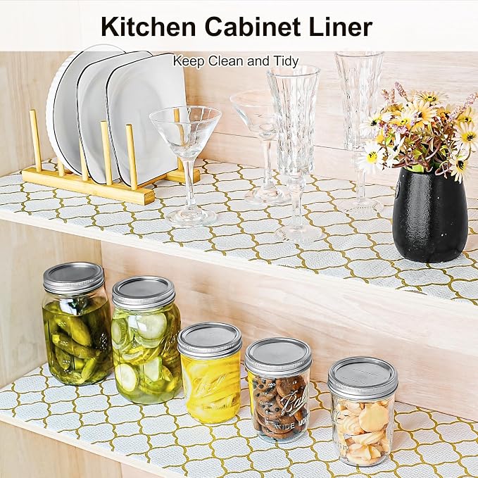 Drawer and Shelf Liner for Kitchen Cabinet Non-Adhesive 18in x 10FT - Image 2