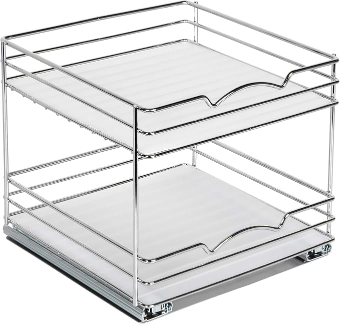 Pull-Out Cabinet Spice Rack Organizer 2-Tier, 10 ½"W x 10 ⅜"D x 8 ⅞"H - Image 7