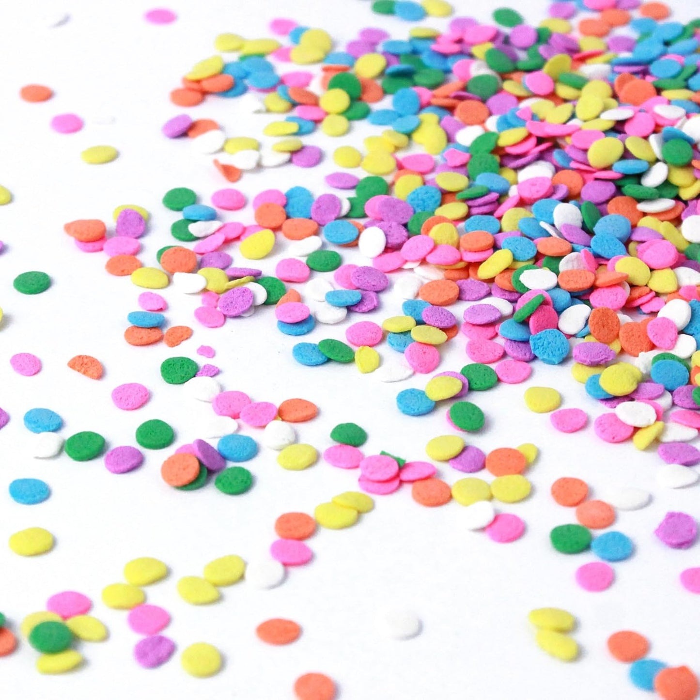Pastel Confetti Sprinkle Mix| Made In USA By Sprinkle Pop| Pink Yellow Purple Orange Blue White 3MM Confetti Sprinkles| Easter Sprinkles Confetti For Decorating Cakes Cookie Cupcakes Ice Cream, 4oz