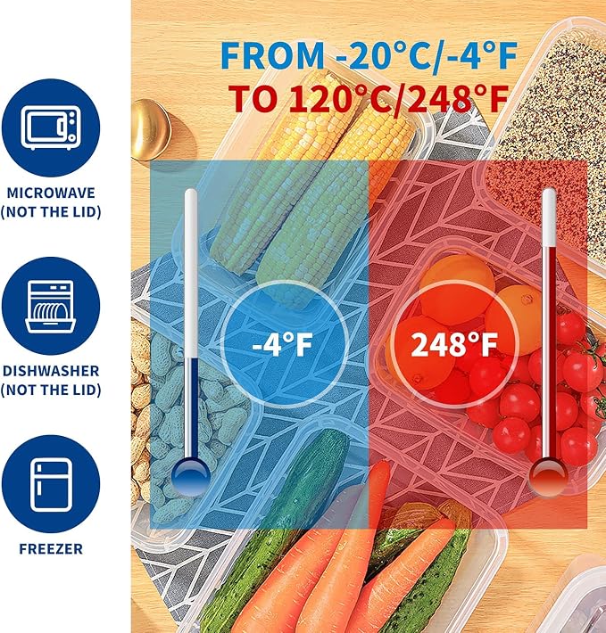 KIGI Food Storage Containers for Dry Food Storage, 4 Pack (0.7-5.4 Cup) | Airtight for Small Pantry Storage, 4-Sided Locking Lid, Clear, Multi Use - Image 5