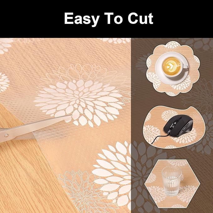 Cooyes Shelf Liners for Kitchen Cabinets Waterproof Kitchen Cupboard Mats - Image 7