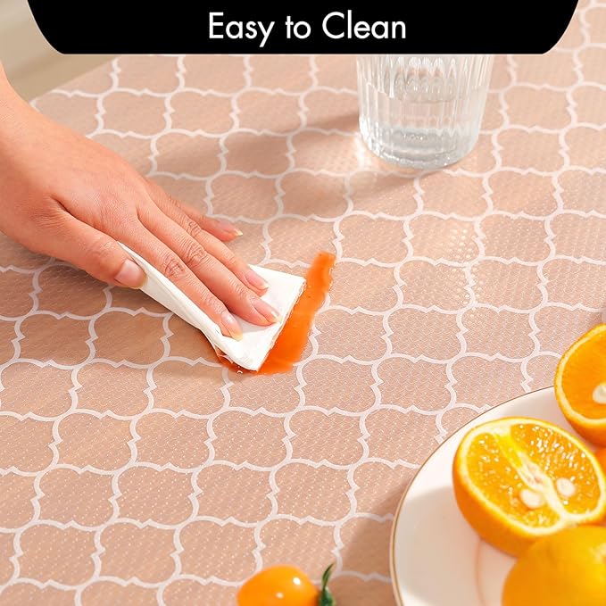 Cooyes Shelf and Drawer Liners for Kitchen Cabinets, Non Adhesive Cabinet Liner, EVA Waterproof Durable Non-Slip Drawer Mats for Shelves, Fridge, Storage, Kitchen Cupboards – Modern Pattern - Image 6