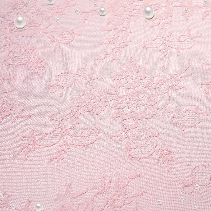 Pink Lace Table Cloth 60x120inch 2Pcs for Decorations Wedding Centerpieces - Image 3
