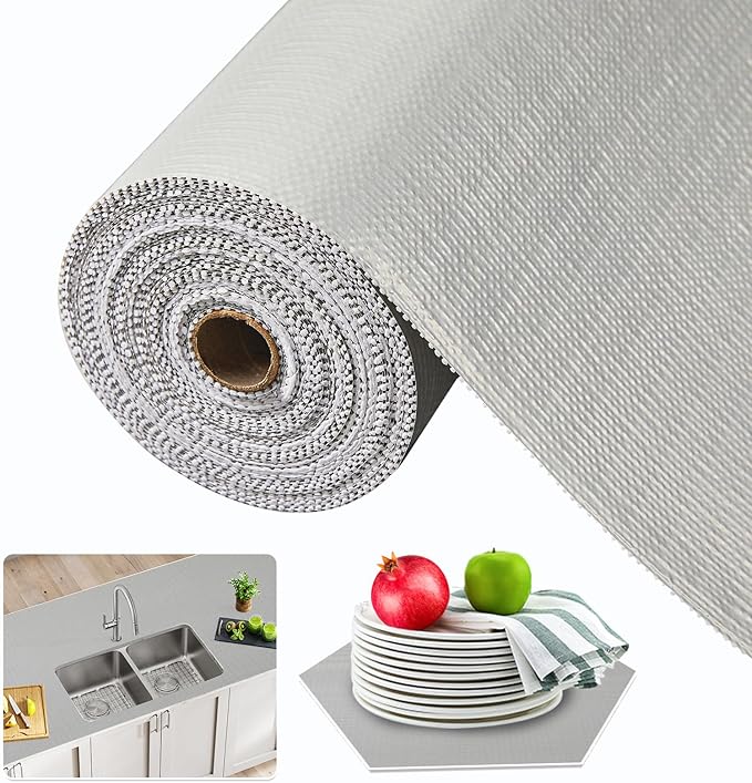 Beautysaid Shelf and Drawer Liner for Kitchen Cabinet Non Adhesive Non Slip by Beautysaid