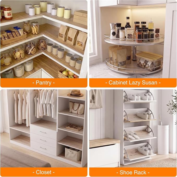 FLPMIX Large Cabinets Shelf Liner: 22" W x 300" L Clear Non-Adhesive - Image 8