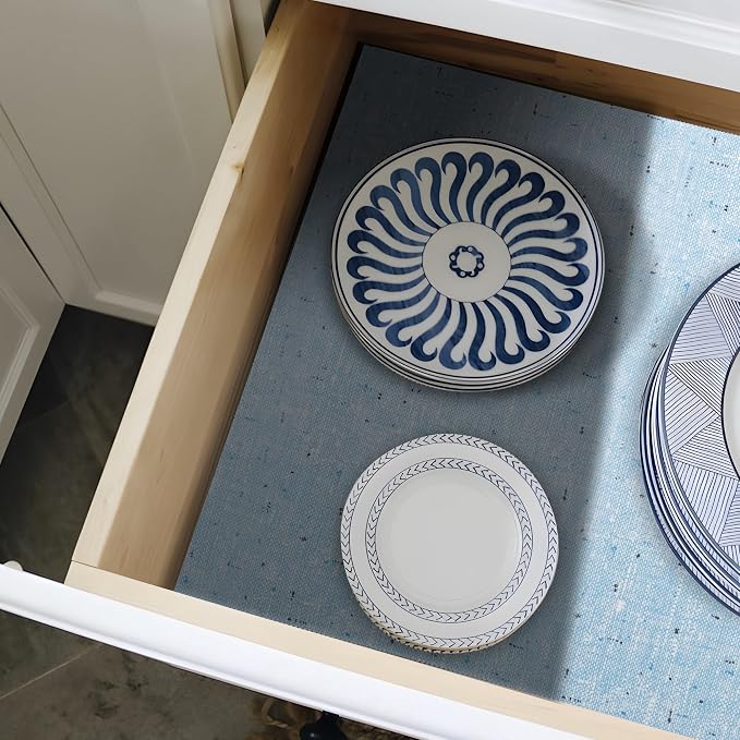 6 Rolls 18" W x 96" L Cabinet Liners Non Adhesive Kitchen Drawer Liner, Waterproof Shelf Liner Durable Anti-Slip for Kitchen Cabinets Shelf Liner Oil-Proof - Image 8