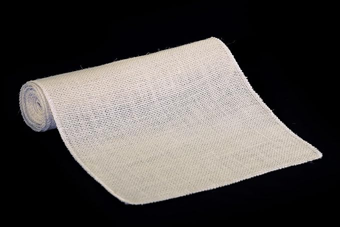 MDS® Pack of 25 Natural Burlap Table Runner, 12 x 108 Inch, Jute Rustic Farmhouse Boho Table Decor for Wedding Reception, Dining Table, Bridal Shower, Baby Shower & Party Decorations - Beige - Image 3