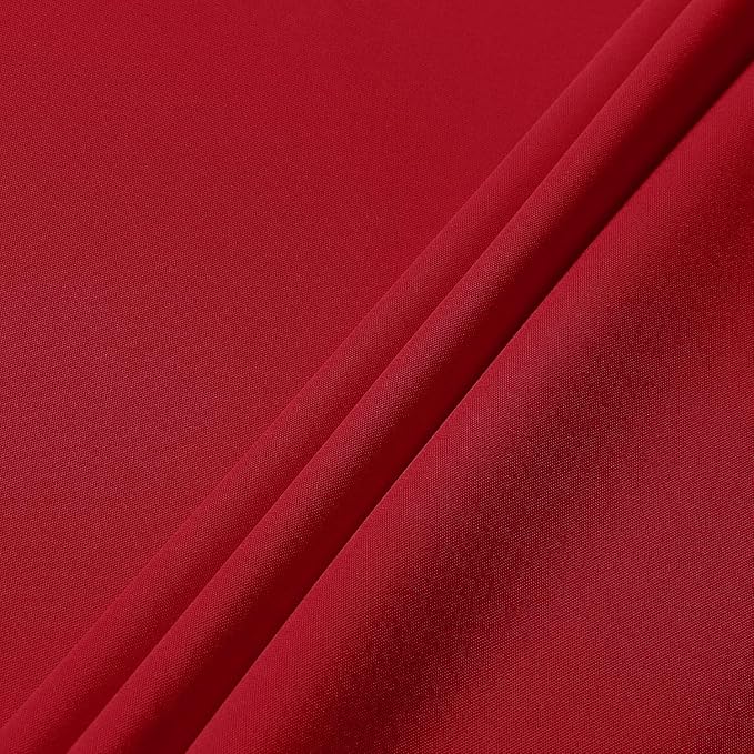 sancua Round Tablecloth, 108 Inch, Christmas Red - Image 6