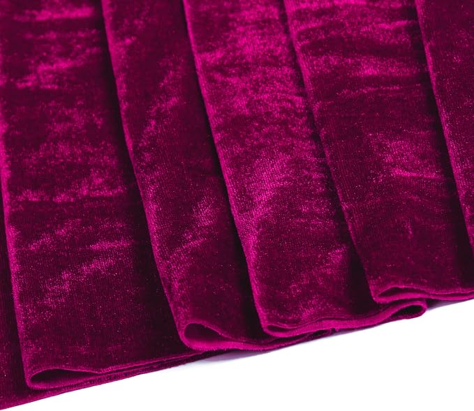 MDS® Pack of 20 | Wine | Velvet Table Runner 20 x 120 Inches 10ft Long Luxurious Soft Romantic Wedding Runners for Party Reception Bridal Shower Birthday Banquets Dinner Table Decoration - Image 7