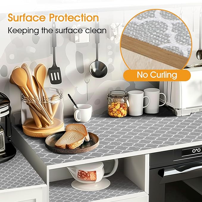 Shelf and Drawer Liner for Kitchen Cabinet Non-Adhesive Non Slip - Image 3