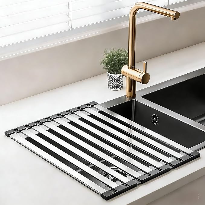 Over the Sink Kitchen Dish Drying Rack Organizer by MiaoSteward