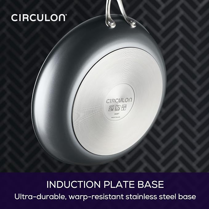 Circulon A1 Series with ScratchDefense Technology Nonstick Induction Cookware/Pots and Pans Set, 10 Piece - Graphite - Image 6