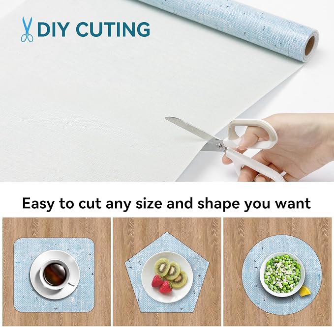 6 Rolls 18" W x 96" L Cabinet Liners Non Adhesive Kitchen Drawer Liner, Waterproof Shelf Liner Durable Anti-Slip for Kitchen Cabinets Shelf Liner Oil-Proof - Image 5