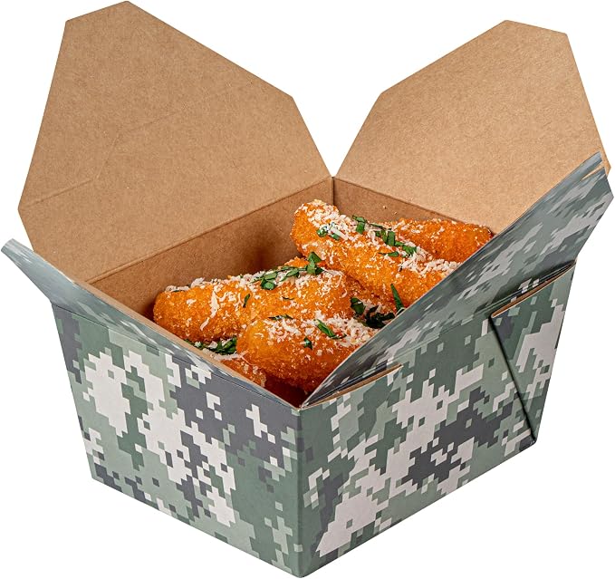 Restaurantware 30 oz Paper Rectangle 1 Bio Box Take Out Container, 50 Ct - Image 13