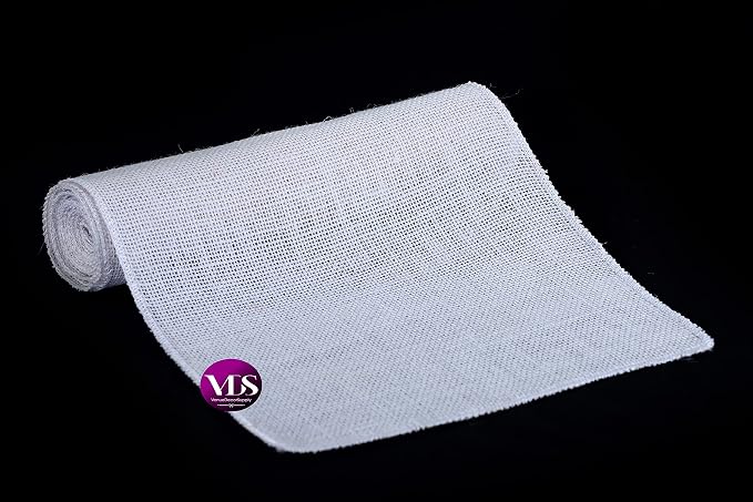 VDS Pack of 20, Burlap Table Runner 100% Natural Jute Rustic Hessian Table Cloth Centrepiece for Wedding Bridal Shower Birthday Event Party Banquet Table Decoration (Size 12X108 Inch)(White) - Image 4