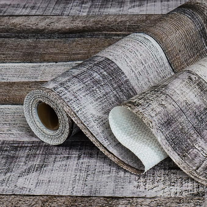 Wood Shelf Liner for Kitchen Cabinets Non-Adhesive 12IN x 10FT by TryougxaShelfLiner
