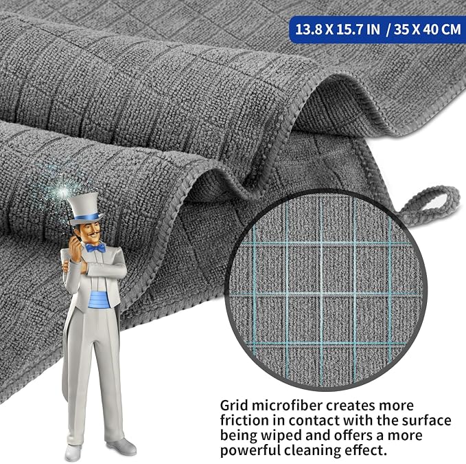 MR.SIGA Microfiber Cleaning Cloths, All Purpose Cleaning Towels, Pack of 6 - Image 2