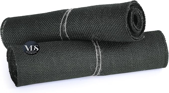 VDS Pack of 5, Burlap Table Runner 100% Natural Jute Rustic Hessian Table Cloth Centrepiece for Wedding Bridal Shower Birthday Event Party Banquet Table Decoration (Size 12X108 Inch)(Black) - Image 5