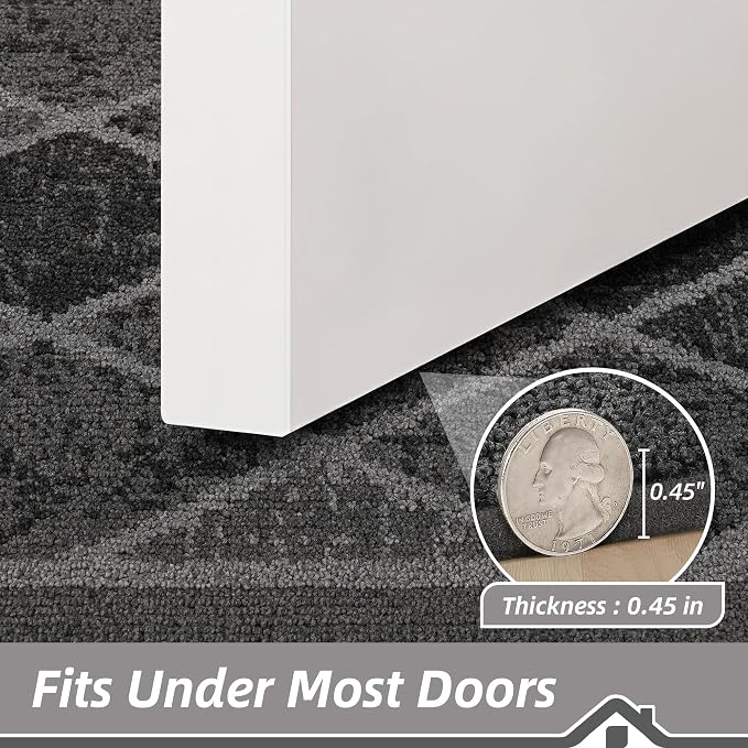 BEQHAUSE Dirt Trapper Door Mats 20" x 32", Non-Slip Washable, Grey - Image 5