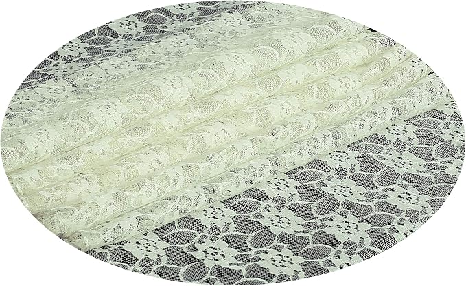 VDS Pack of 20 Floral Lace Table Runners Centerpiece Cloth Linen for Wedding Bithday Graduation Engagement Ceremony Events Party Banquets Table Decoration (12x108 inch) (Ivory) - Image 2