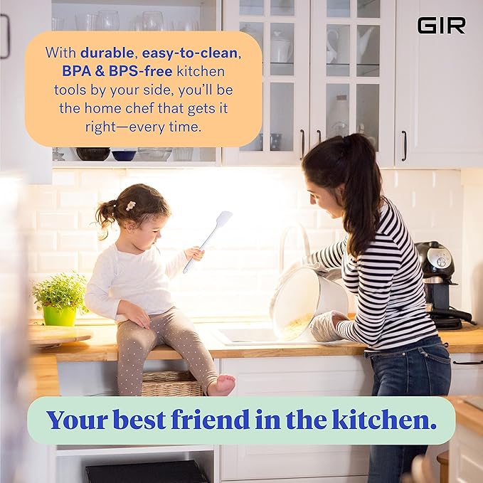 GIR: Get It Right 3-Piece Ultimate Silicone Kitchen Utensils Set - Spatula, Flip & Spoonula - Non toxic Cooking Utensils for Nonstick Cookware, Cooking and Baking - Studio White - Image 3