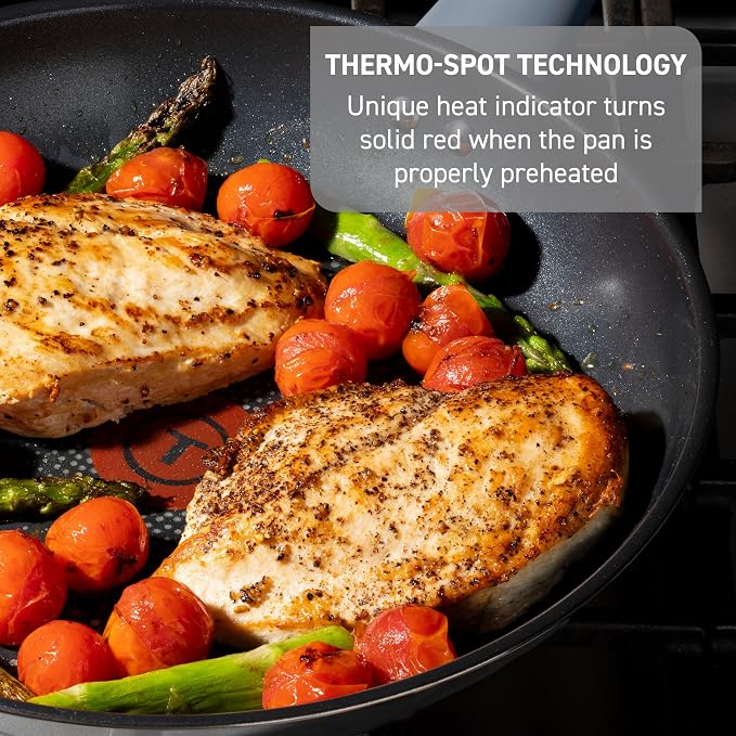 T-fal Essentials Nonstick Stainless Steel Frying Pan, 10.5 in Skillet - Image 4