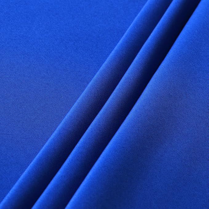 sancua Round Tablecloth, 108 Inch, Royal Blue - Image 5