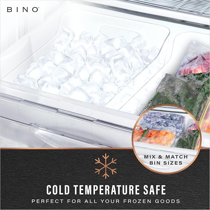 BINO | Plastic Organizer Bins, X-Small - 4 Pack | THE SOHO COLLECTION | Multi-Use Organizer Bins | Pantry & Freezer Bin | Plastic Storage Containers | Bin for Home & Kitchen Org - Image 6