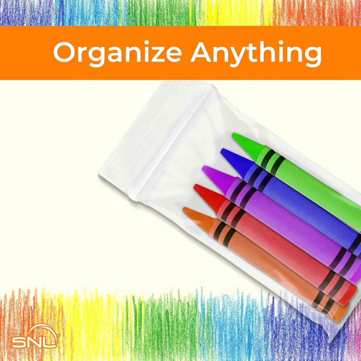 SNL | 3" X 5" - 2 MIL - 1,000 Bags | Medium | Strong | Zipper Lock Reclosable, Clear, Disposable, Plastic Bags, For Food and Storage