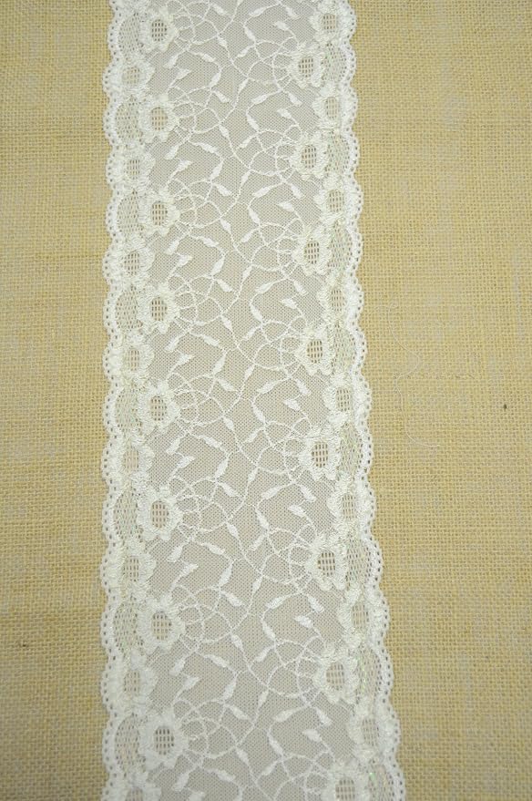 AK TRADING CO. Natural 15oz Burlap Table Runner with Ivory Lace - 12" x 108" (Pack of 1) - Image 3