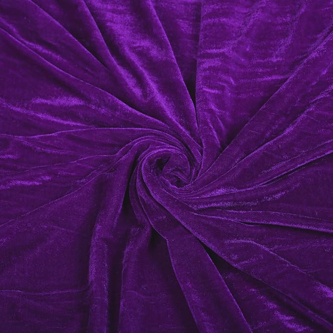 MDS® Pack of 6 | Purple | Velvet Table Runner 20 x 120 Inches 10ft Long Luxurious Soft Romantic Wedding Runners for Party Reception Bridal Shower Birthday Banquets Dinner Table Decoration - Image 6
