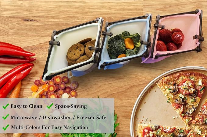 Reusable Silicone Food Bag Odorless Dishwasher Safe No Pop Open Leakproof Snack Bags Stand-Up Easy Dry Flat Bottom Freezer Food Storage Bag Best Ziplock Bags Alternative For Meats, Marinates - Image 5