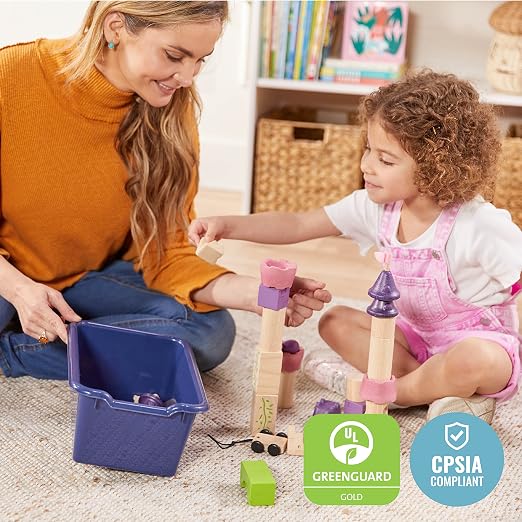 ECR4Kids Scoop Front Storage Bins, Multipurpose Organization, Earthtone, 10-Piece | Durable plastic, GREENGUARD Gold Certified, 1.2 gallon capacity, lightweight & nestable, built-in handle, classroom/home use - Image 6