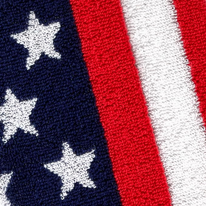 SKL Home American Flag Hand Towel Set-2pc, 100% Cotton, Reversible, Multi - Image 2